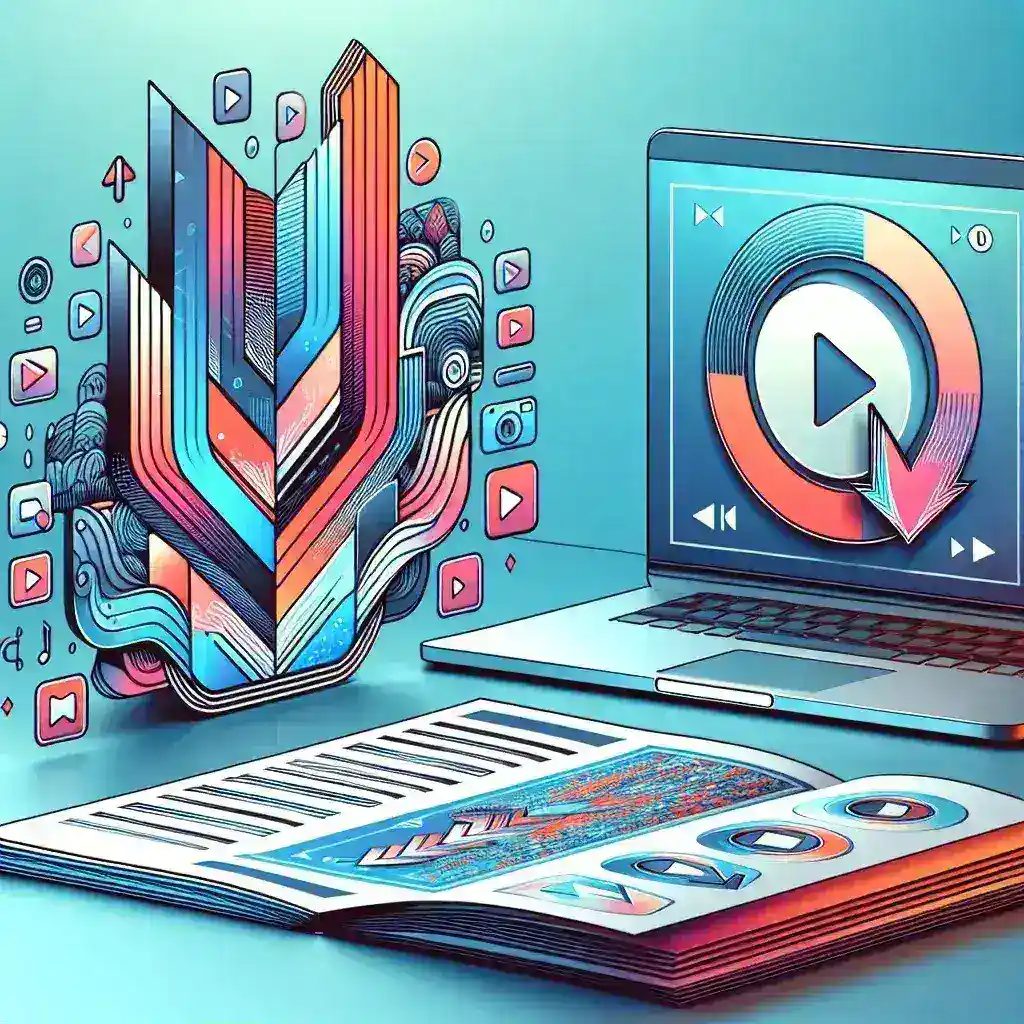 "An illustration showcasing various YouTube video downloader tools and features, highlighting their ease of use, compatibility, and download options for users looking to save videos offline."
